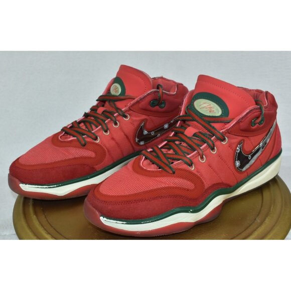 Nike Air Zoom G.T. Hustle 2 Christmas Men's Size 9 Track Red/Silver DJ9405 601 - Picture 1 of 10